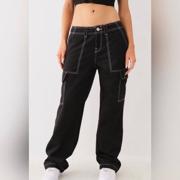 NWT True Religion Military Cargo Pants Women’s 28 - Picture 5 of 12